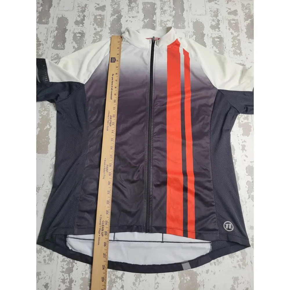 3489 Novara Men's Cycling Jersey Black/Red XL‎
